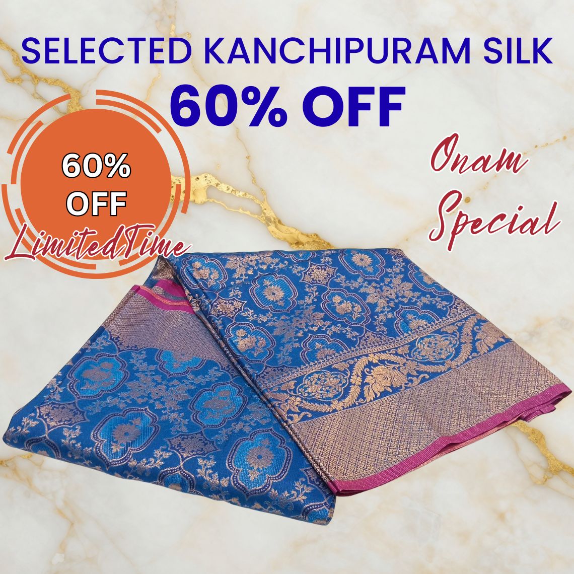 Kanchipuram Silk - 60% Mega Sale