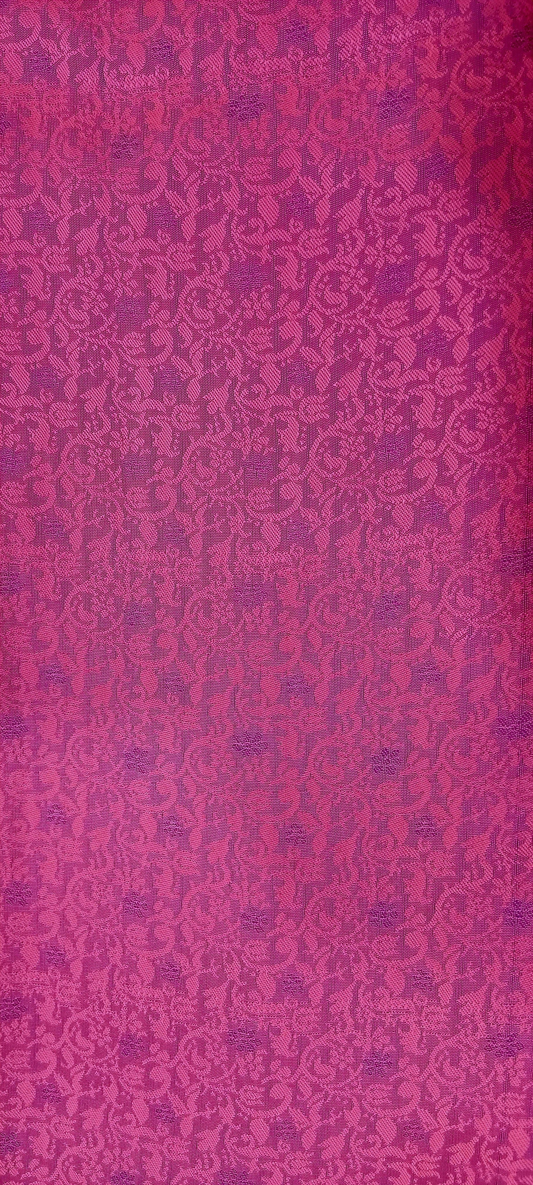 Kanchipuram Pure Silk Saree with detailed Butta motifs and luxurious Pallu in Princess Pink color