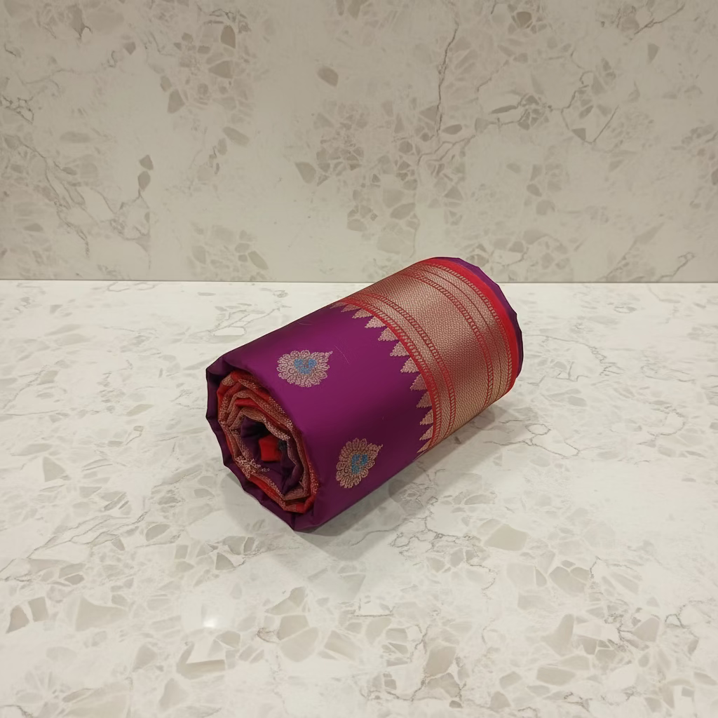 Patola Paithani Pure Silk Saree bird pattern with Rich Zari Border and Pallu in Rich Pink color