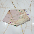 Patola Pure Silk Saree with Rich Gold Color Zari Border and Pallu in Light Purple Color