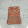 Cotton Polyester Trendy Modern Saree with Flowy Drape in Flower Printed Pattern in Light Brown  Color