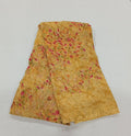 Chiffon Saree with printed Mini Flowers in Yellow color