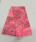 Chiffon Saree with printed Mini Flowers in Pinkish Pink color