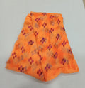 Chiffon Saree with printed Petals in Light Orange color
