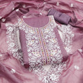 Silk Embroidered Churidhar Sets with Dupatta in Pink Color