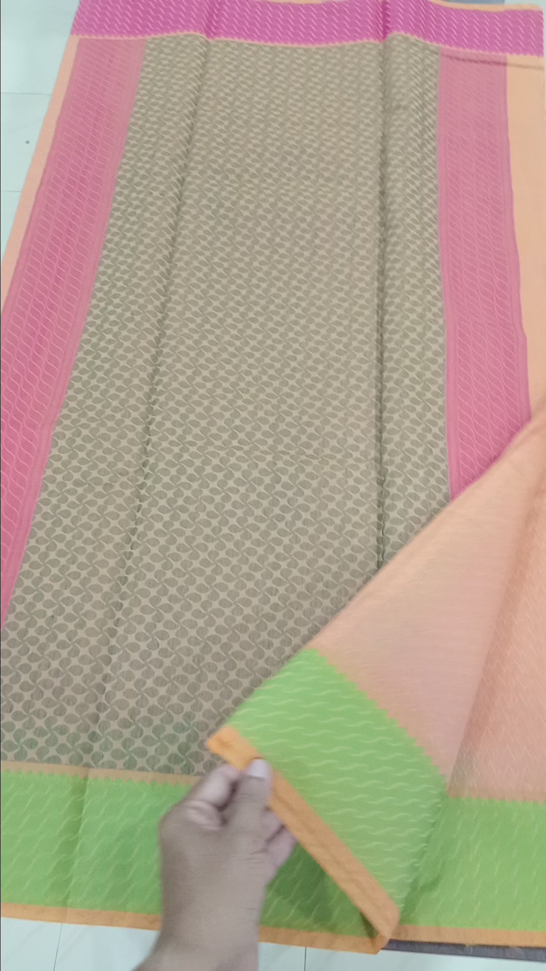 Silk Cotton Saree with intricate weaving border and pallu in Light Yellow Color with contrast borders